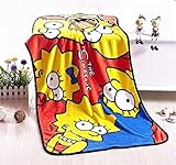Fatacy Simpson Cute Five Heads Throw Blanket 30