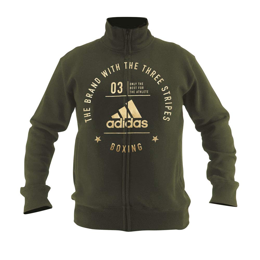 adidas Community Line Zipper, unisex_adult, ADICL03B-50350-XS, green/gold, XS