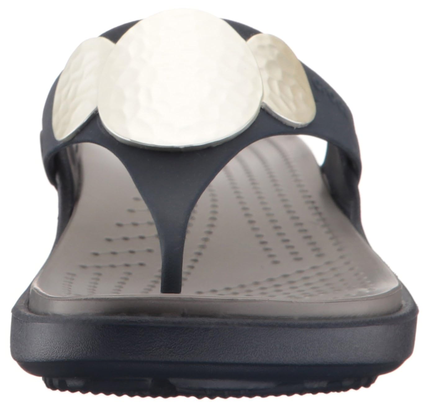 crocs women's sanrah embellished wedge flip fashion sandals