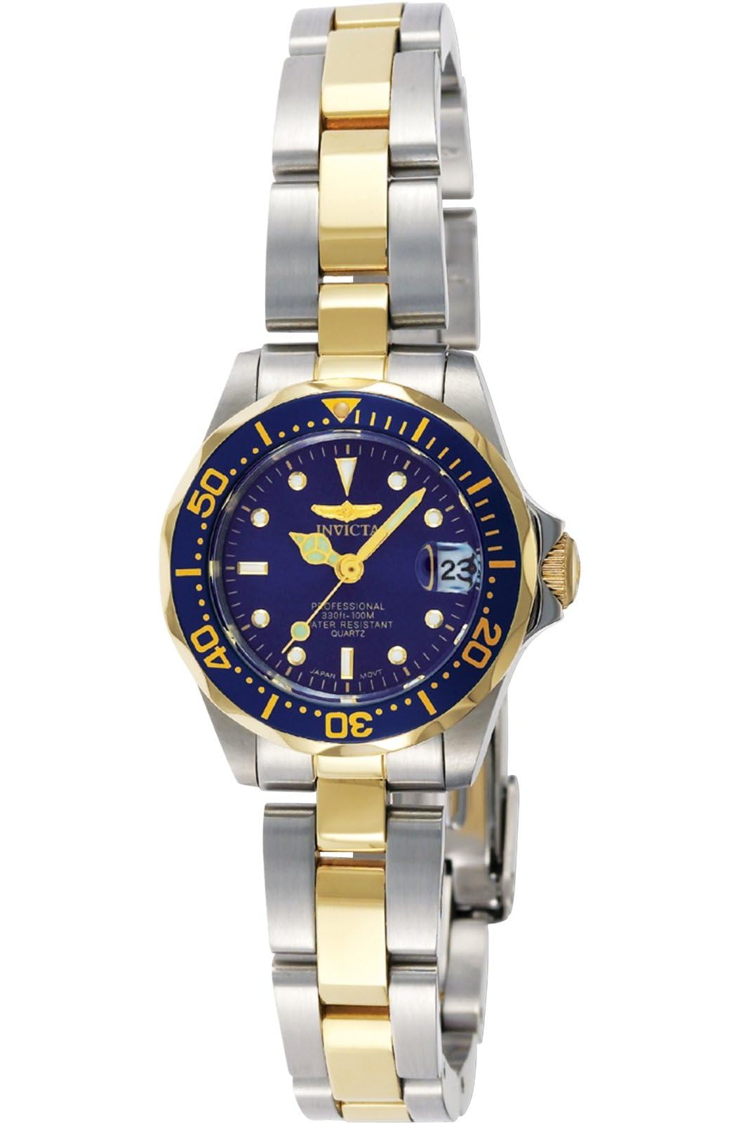 Invicta Pro Diver 8942 Women's Watch - Waterproof - Analogue - Quartz Movement - stainless steel with blue dial - 24mm — image 1