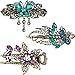 3 Pieces Women Hair Clips Hairpins Retro Vintage Metal French Barrette Jewelry (Style A)