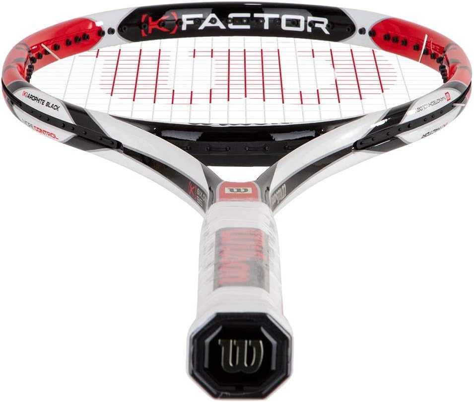 Amazon Com Wilson K Six One 95 18x String Pattern Tennis Racquet Strung Tennis Rackets Sports Outdoors