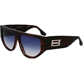 Victoria Beckham VB676S 227 Brown Horn 55/14/145 Women's Sunglasses, 227 Brown Horn, 55/14/145