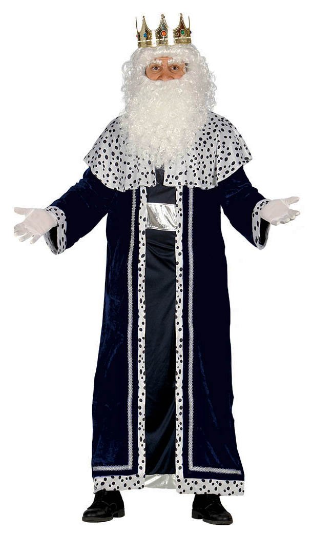 GUIRMA | White King Magi Fancy Dress Costume Adult (42-44/L) - Cape and Tunic - Christmas, Three Kings and New Year Costumes for Parties and Celebrations - Ideal for Adult Men - White
