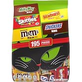 M&amp;M's, Snickers &amp; More Mini and Fun Size Halloween Candy, Assorted Chocolate Candy Variety Pack, 195 Ct Bulk Bag