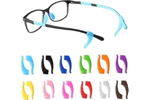 12 Color Anti-Slip Glasses Ear Hook, Soft Silicone Sleeve Ear Grips for Kids and Adult, Holder Eyewear Retainer for Glasses