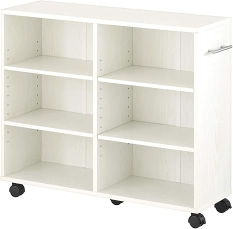 Amazon ぼん家具 完成品 本棚 キャスター付き 隙間収納 木製 ワゴン 押し入れ収納 幅26cm 取っ手が右側 ホワイト 本棚 オンライン通販 Amazon ぼん家具 完成品 本棚 キャスター付き 隙間収納 木製 ワゴン 押し入れ収納 幅26cm 取っ手が右側 ホワイト 本棚 オンライン通販