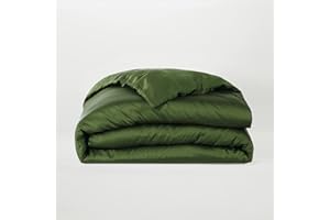 SIJO Premium 100% Austrian Eucalyptus Lyocell Tencel Duvet Cover, Cooling, Silky Soft, Smooth, Great for Hot Sleepers, Ultra Hygienic, Sustainable, Static Free (Forest, Twin/Twin XL)
