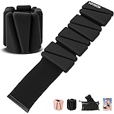 Wrist Weights, Adjustable Ankle Weights for Women Men, Leg and Arm Weights for Home Gym Workout, Running, Yoga, Pilates, Barre, Exercise, Strength Training, 2LB Each