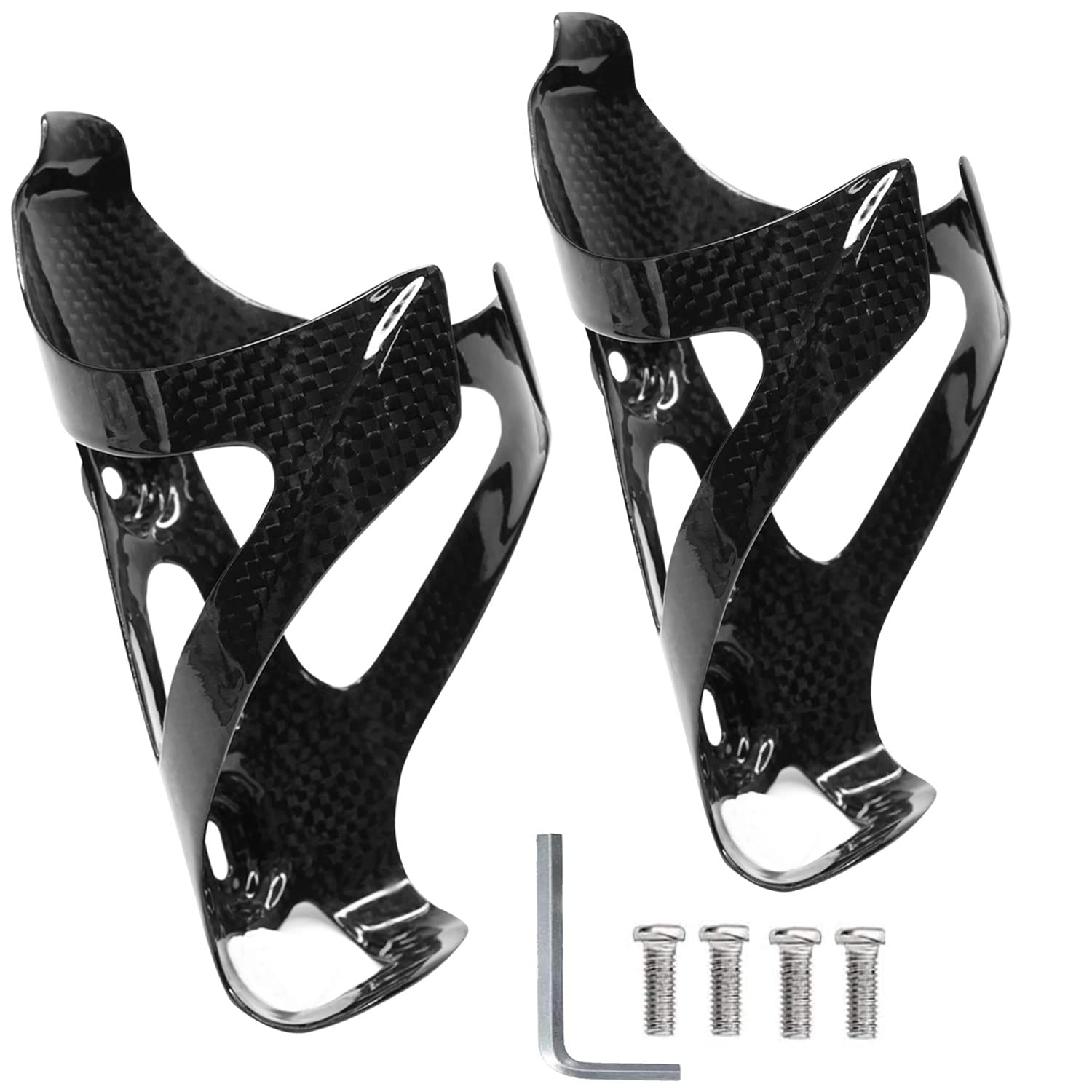 NewTH NT-LG-ZXC-BJ01 Carbon Fiber Bottle Holder, Lightweight Bicycle Drink Holder, Suitable for Most Bicycles, Pack of 2