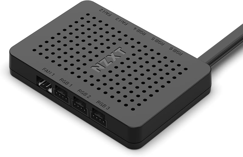 NZXT RGB & Fan Controller AC-CRFR0-B1-6 RGB Channels 3 Fan HUE Black