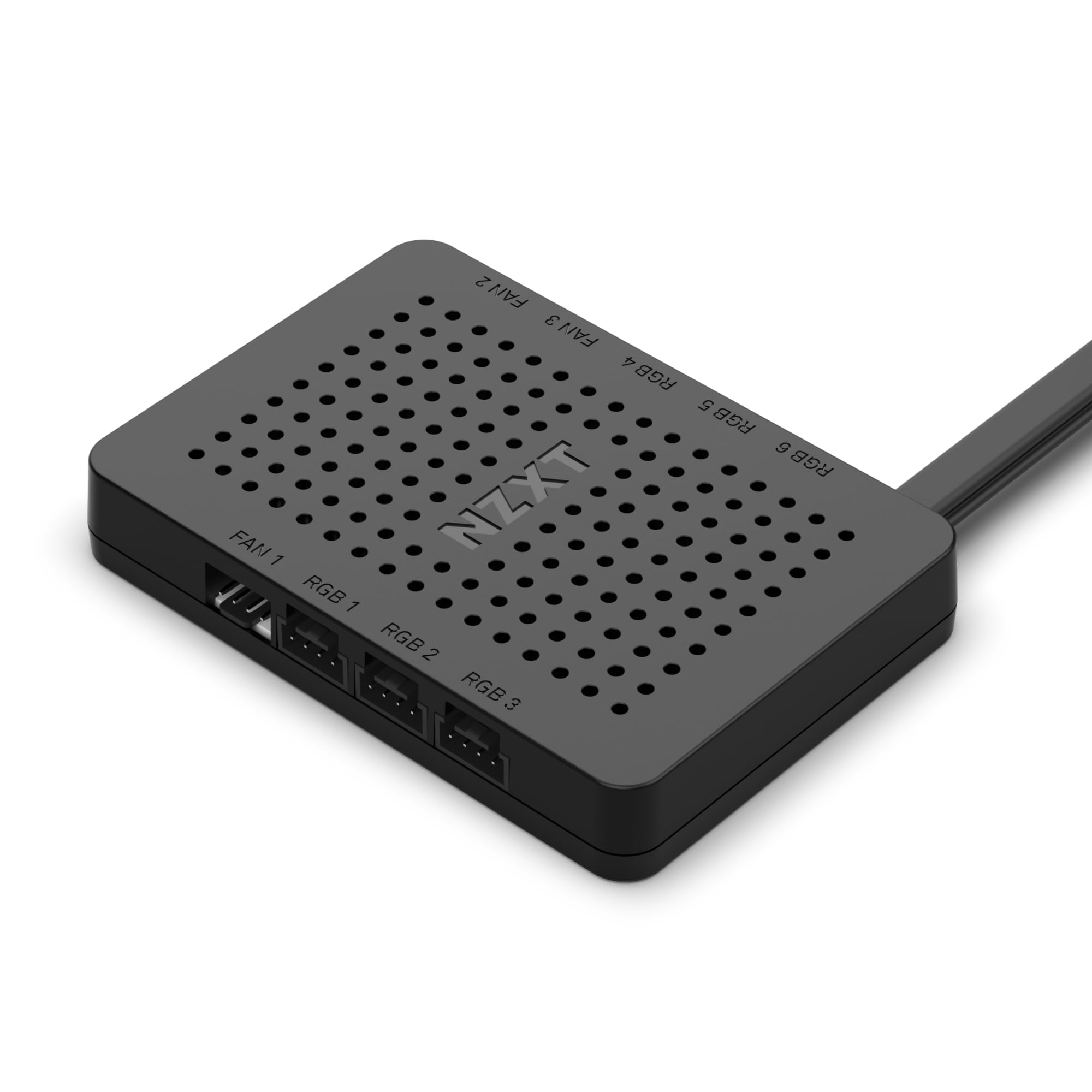 NZXT RGB & Fan Controller - AC-CRFR0-B1-6 RGB lighting channels - 3 fan channels - background lighting customization - Black