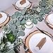 Supla 2 Pcs 11.8' L Artificial Greenery Garlands Eucalyptus Garland Fake Vines Rustic Farmhouse Wedding Backdrop Arches Swag Garland Table Runner Party Garland Hanging Plants Centerpiece Decor