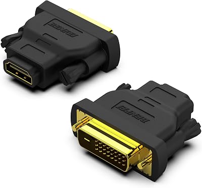 BENFEI DVI to HDMI Adapter 2 Pack Bi-Directional Gold-Plated Connectors