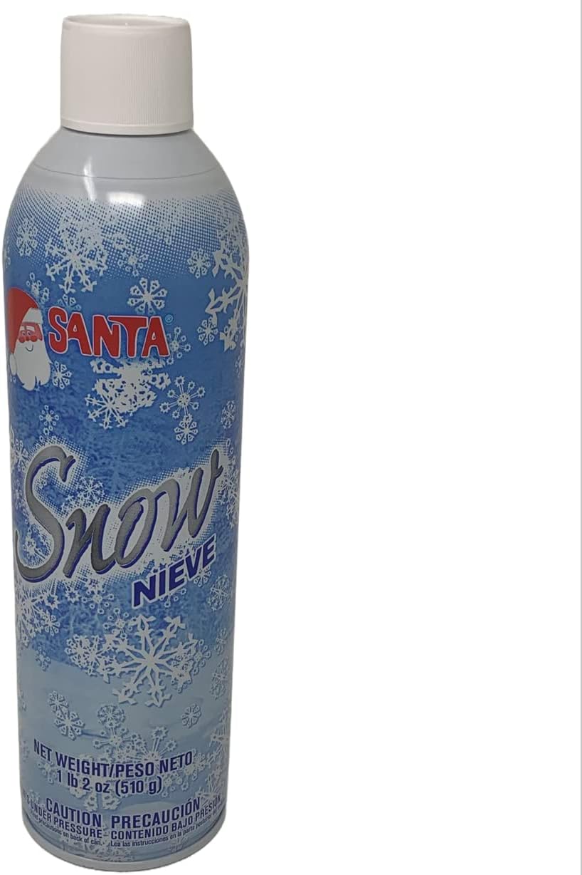 Artificial Snow - Santa Snow Spray Christmas Artificial Can18 Oz Tree Holiday Winter Fake Party Spray