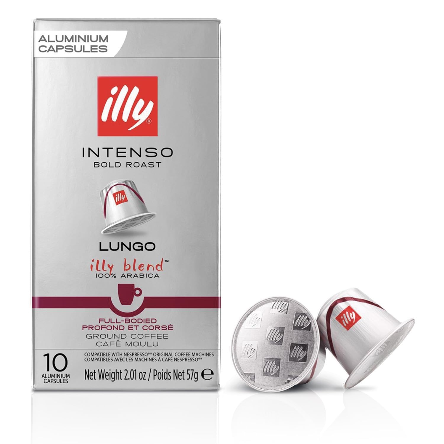 Photo 1 of ***BEST BY 6/4/2026***Illy Espresso Compatible Capsules - Single-Serve Coffee Capsules & Pods - Intenso Lungo Dark Roast - Notes Of Cocoa & Dried Fruit Coffee Pods - For Nespresso Coffee Machines – 10 Count***BEST BY 6/4/2026***