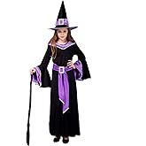DSplay Girl's the Glamour Witch Dress Halloween Costumes