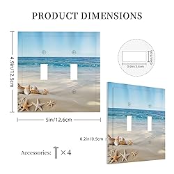 Wpshijia Decorative Light Switch Cover Plate Summer