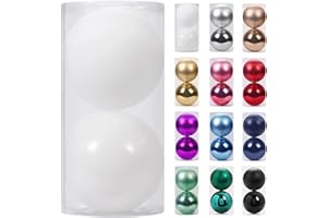 SY Super Bang Large Christmas Ornaments Set, Christmas Tree Ornaments for Holiday, Party, Halloween, Christmas Decor. (White, 5.91inch/150mm)