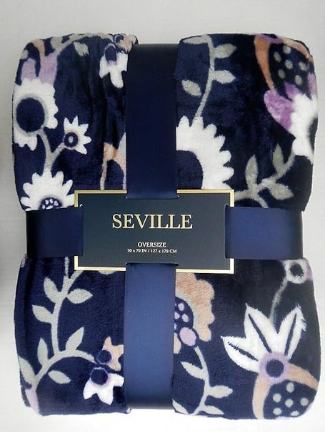 Amazon Com Northpoint Seville Oversizes Plush Throw 50 X 70 Inch Paisley Floral Kitchen Dining