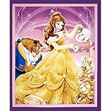 Disney Beauty & The Beast 36 In. Panel Purple Fabric By The Yard