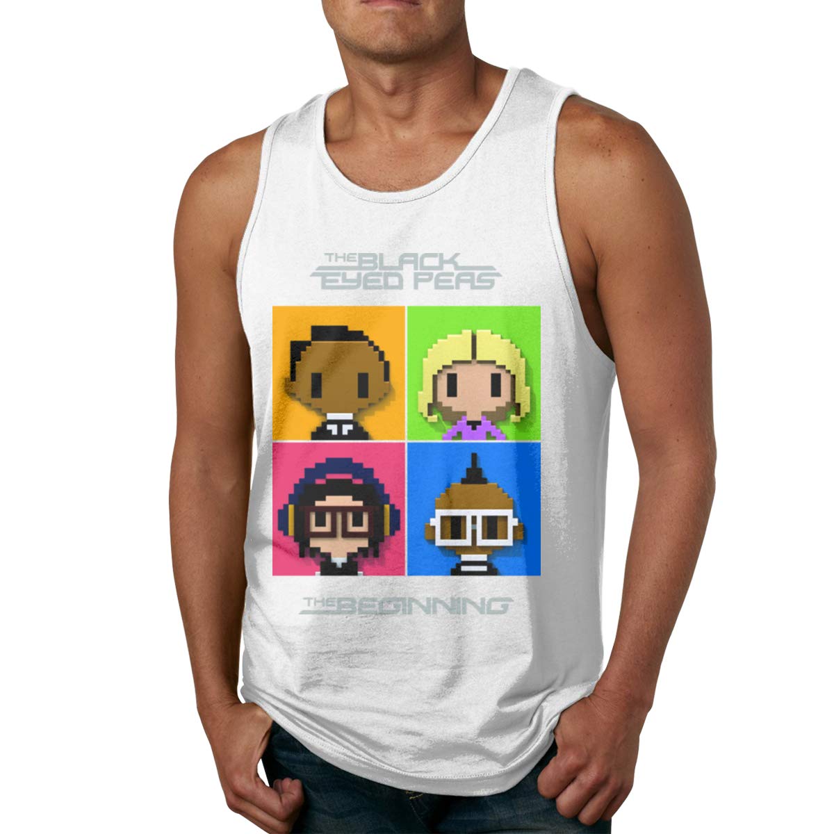  S Black Eyed Peas The Beginning Basic Ness Sleeveless Tanks Top T Shirts