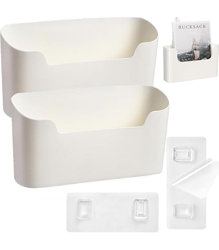 Lot De 4 étagères Murales En Acrylique Transparent – Organisateur Adhésif Sans Perçage Pour Salle De Bain, Cuisine, Bureau (9,8x9,6x11 Cm)