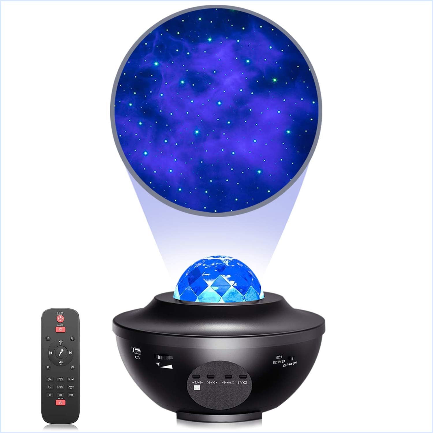 Star Projector Night Light Projector with Ocean Wave Projector