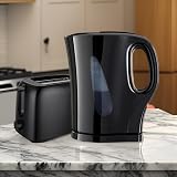 Trendi Electric Kettle & 2 Slice Toaster Kitchen Combo Set 2200W 1.7L Black view 8