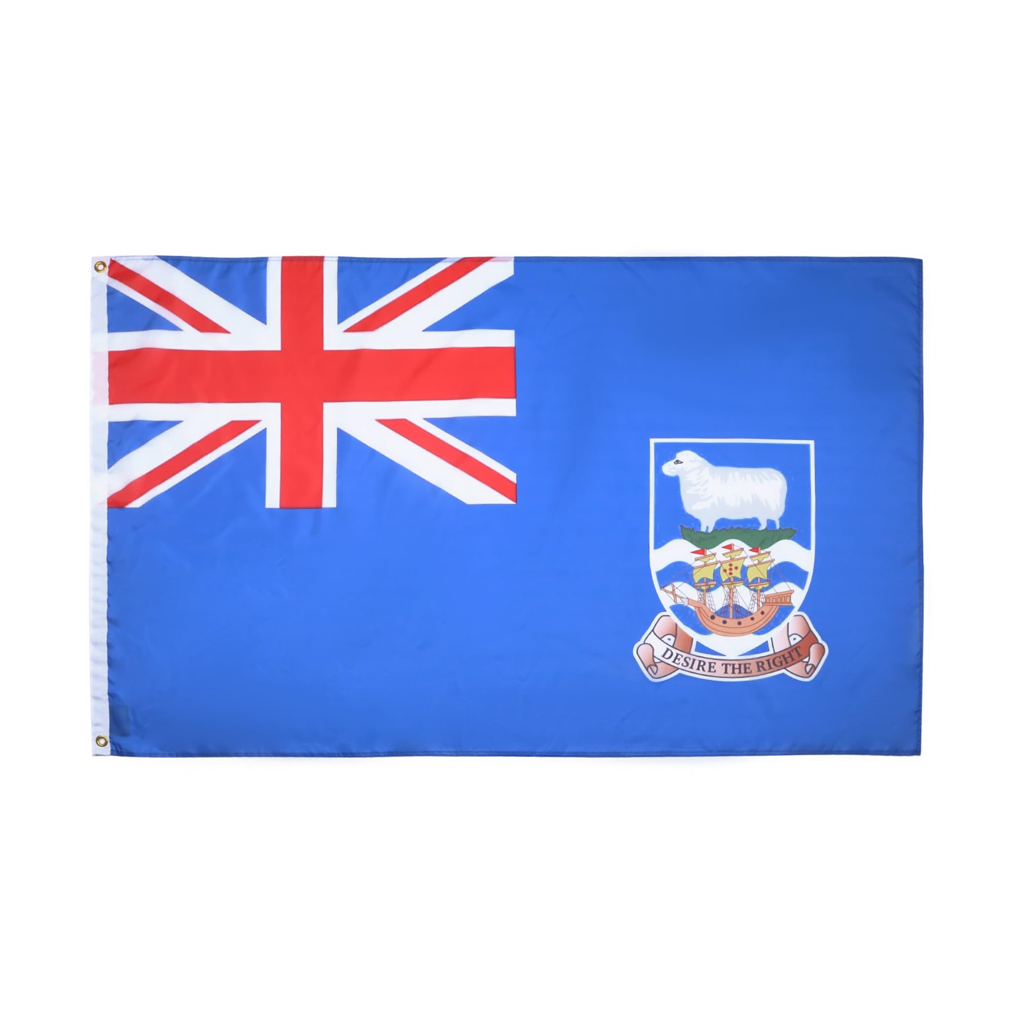 AZ FLAG - Falkland Islands Flag - 2x3 Ft - 100D Polyester Malvinas Banner with Two Metal Grommets - Fade Resistant - Vivid Colors - 2' x 3' Feet - 90x60 Cm — image 1
