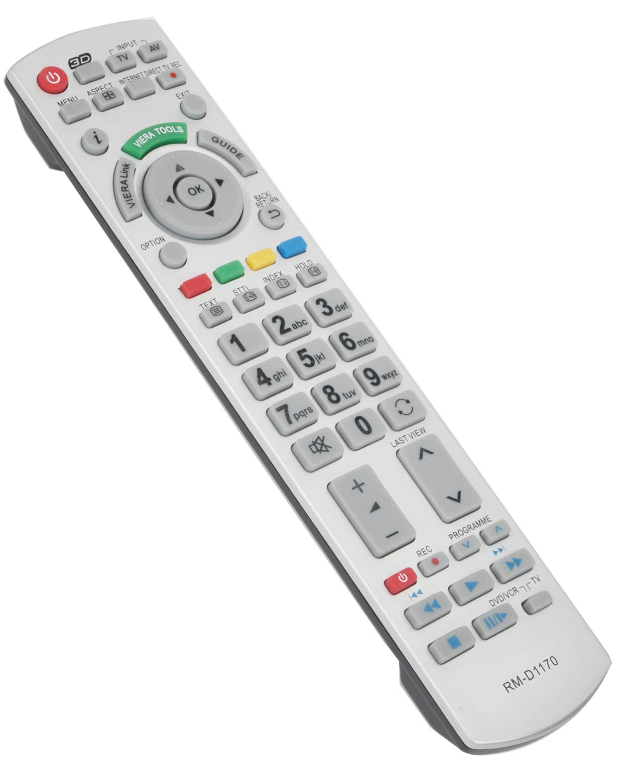 ALLIMITY RMD1170 Remote Control Replacement for Panasonic Bravia Plasma TV TX-L32ETF52 TX-L37D25E TX-L42DT50B TX-L42DT50Y TX-L42ET50B TX-P42GTF32J TX-P55VT50T TX-P65STW50 TX-L47ET50Y TX-L47WT50B