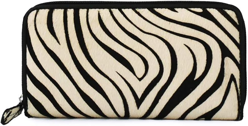 Amazon ハラコ 長財布 レディース 本革 レオパード柄 ゼブラ柄 ロングウォレット 箱入り Bsrw 7hoj ゼブラ Vita Felice 財布