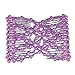 Lovef Crystal Bow Elastic Double Combs with Plastic Flowers Hair Clips, Hair Holder/Ez Comb 4pcs