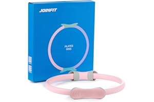 JOINFIT Pilates Ring Circle, Magic Circle Pilates Ring, 15 Inch Yoga Ring Thigh Workout, Pilates Equipment for Home Workouts Fitness Circle for Women, Inner Thigh Exercise Equipment