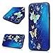 YOKIRIN iPhone X Case (2018), Printed Floral Shock-Absorption Soft TPU Rubber Bumper Colorful Butterfly Anti-Scratch Fingerprint Ultra Thin Slim Protective Cover for iPhone X
