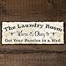 METAL SIGN, NOT A RUG - The Laundry Room, Where it’s Okay to Get Your Panties in a Wad, 5.75 x 15.5 Inch Aluminum Sign, Funny Wash Room, Laundromat, Housewarming, Gifts & Decor 0616-RK3004