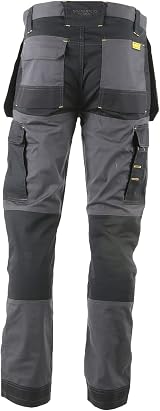 DEWALT Men’s Fairhaven Pro-Stretch Slim Fit Work Trousers Grey W30/L31 view 4