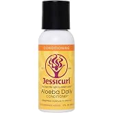 Jessicurl, Aloeba Daily Conditioner for Fine Hair, No Fragrance, 2 Fl oz | Weightless Moisture for Fine Hair, Dual Formulated for Detangling and Leave In Conditioner, Professional Curly Care at Home