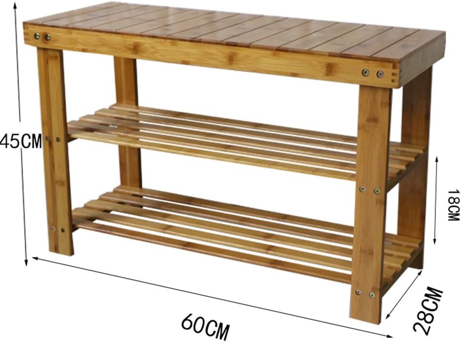Schuhregal Speicher-Schemel Mehrschichtiger Bambus Shoebox (größe