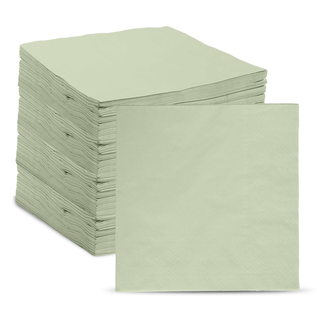 Photo 1 of 200 Pcs Sage Green Guest Napkin Paper Disposable Sage Green Hand Towels Beverage Napkin Paper for Bathroom Wedding Birthday Baby Shower Dinner