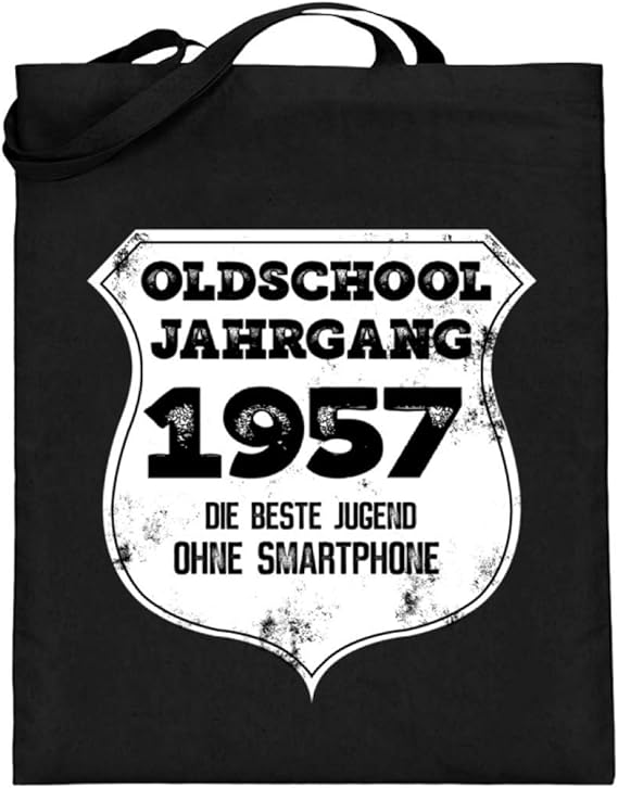 Jahrgang 1957 Geburtstag Geschenk Jutebeutel Mit Langen Henkeln Amazon De Bekleidung