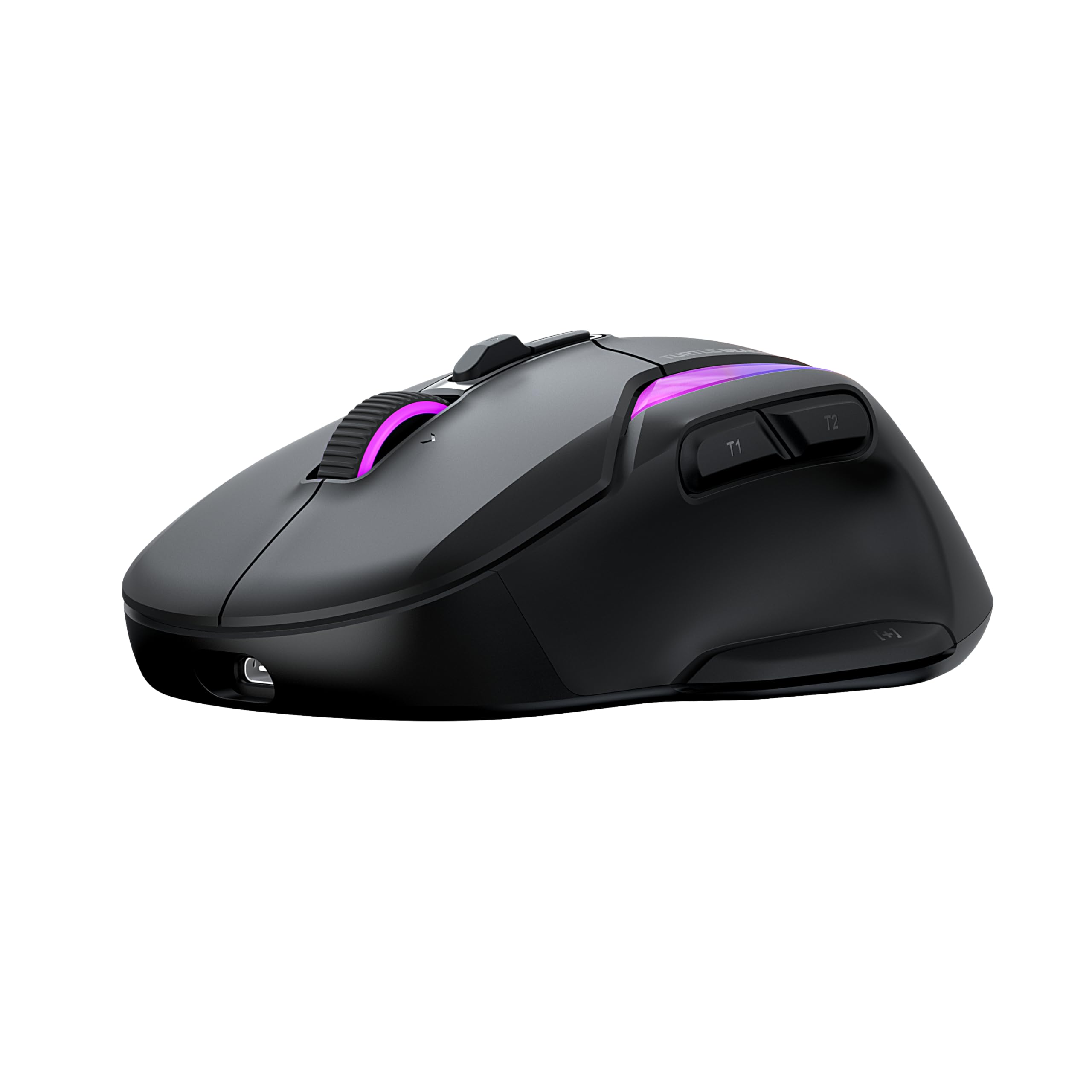Turtle Beach Kone II Air – Kabellose, ergonomische RGB-Gaming-Maus, 350-Stunden-Akku, optischer 26K DPI Sensor, 21 programmierbare Funktionen, 4D-Free-Spin-Scroll-Rad, Schwarz 8