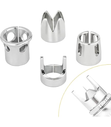 Airbrush Replacement Parts Kit – 0.2mm, 0.3mm, 0.5mm Nozzles, Needles & Caps + Wrench (Fits NCT-SJ81 & Similar)