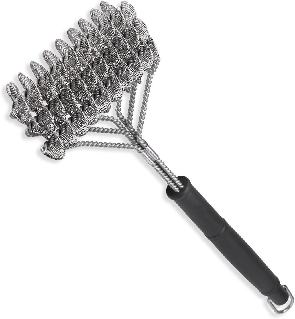 Yooyee Grill Brush, BBQ Cleaning Scraper-Grill Brush Bristle Free, Safe For Porcelain, Ceramic, Steel, Iron Stainless Steel, Gas, and Weber Grill Grates, Great Grilling Accessories Gift