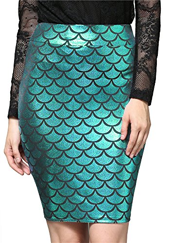 slim fit dress slacks Gearhumans 3D The Most Green And Gold Sparkle Mermaid Tail In The Ocea main image 1