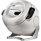 RESKIU Automatic Cooking Machine,2000W 6L auto Cooking Wok Fried Rice Machine,One-Click Smart Start, Three Speed Adjustable,360 &deg; Automatic Rotation, for Stir Frying,Stewing,Cooking