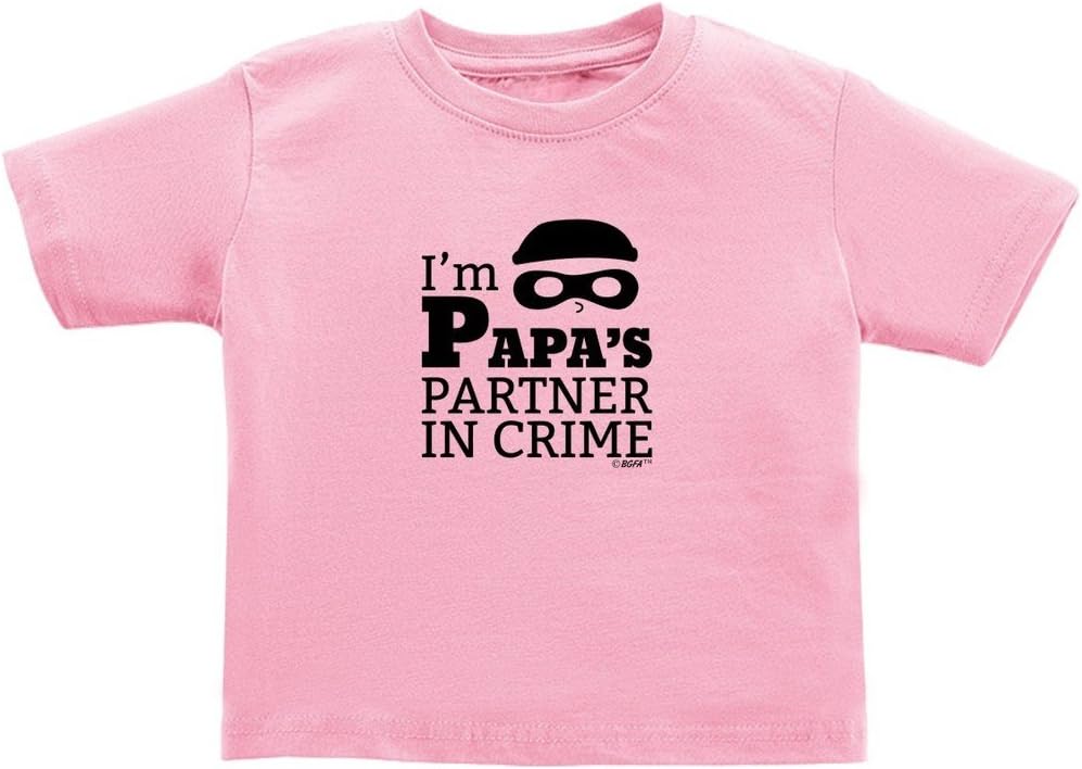 Baby Gifts For All I'm Papa's Partner in Crime Toddler Juvy T-Shirt