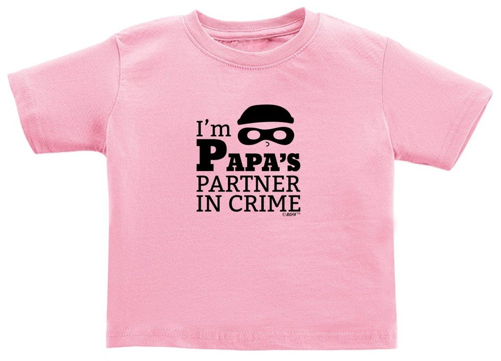 Baby Gifts For All I'm Papa's Partner in Crime Toddler Juvy T-Shirt