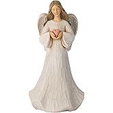 Grace4Joy Guardian Angel Figurines - Hand Painted Healing Angel Figure Home Table Decor, Guardian Angel Gifts for Women, Thanksgiving, Christmas or Valentine’s Day