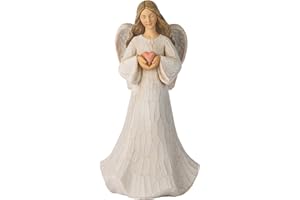 Grace4Joy Guardian Angel Figurines - Hand Painted Healing Angel Figure Home Table Decor, Guardian Angel Gifts for Women, Thanksgiving, Christmas or Valentine’s Day